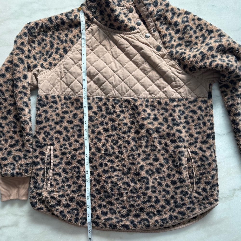 Abercrombie & Fitch Women's Asymmetrical Snap-Up Fleece Size L - Picture 9 of 13